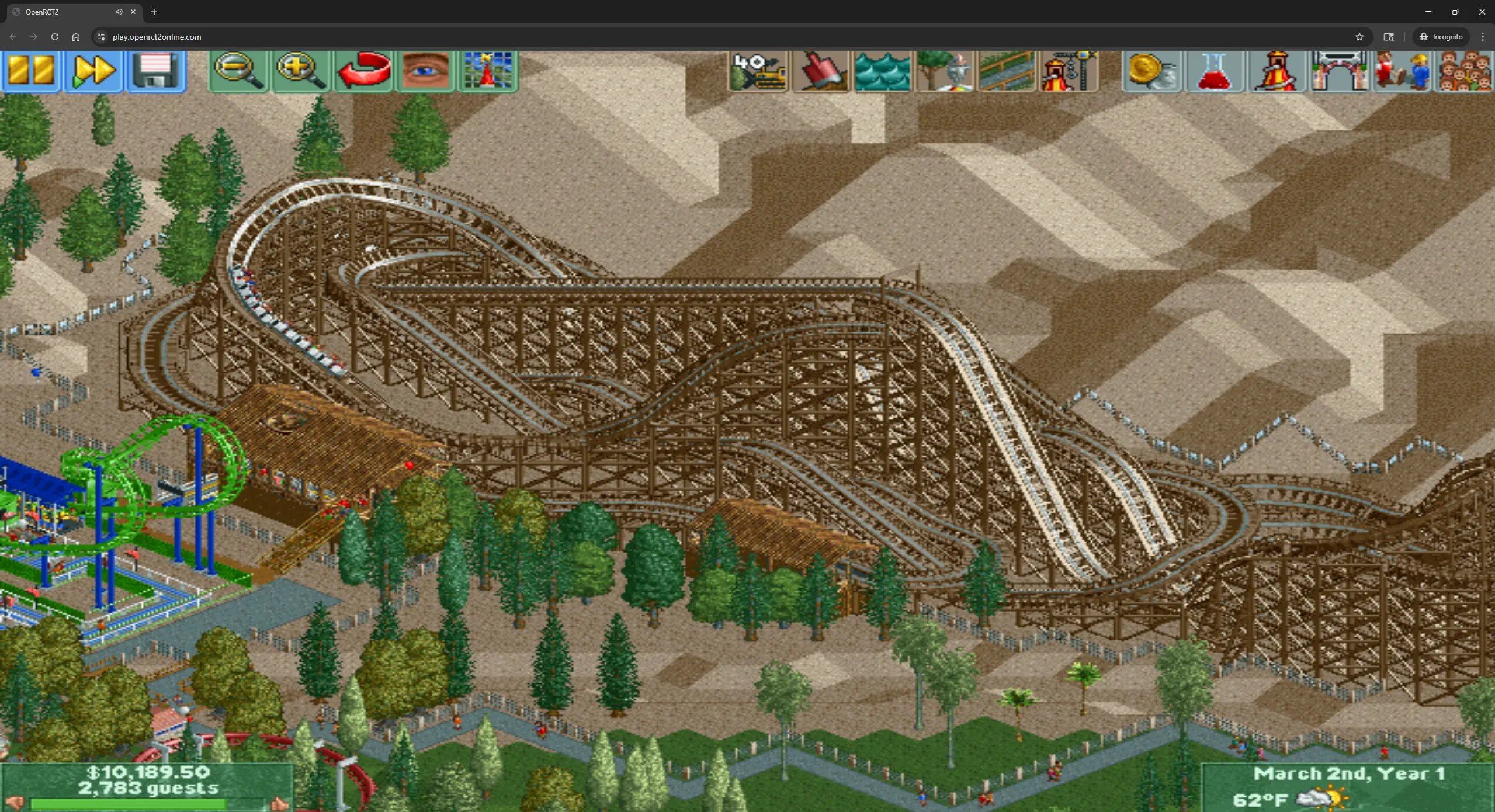 OpenRCT2 Online screenshot